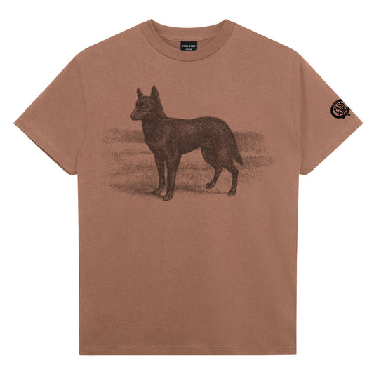 Kelpie Tee, Dusty Brown