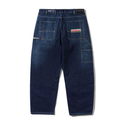 Company Denim Jeans, Distress Washed Slub Blue