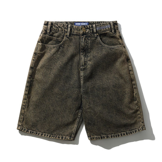 Bronco Denim Shorts, Brown Tint