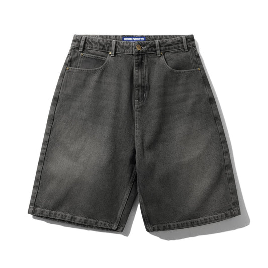 Roach Denim Shorts, Black Wash