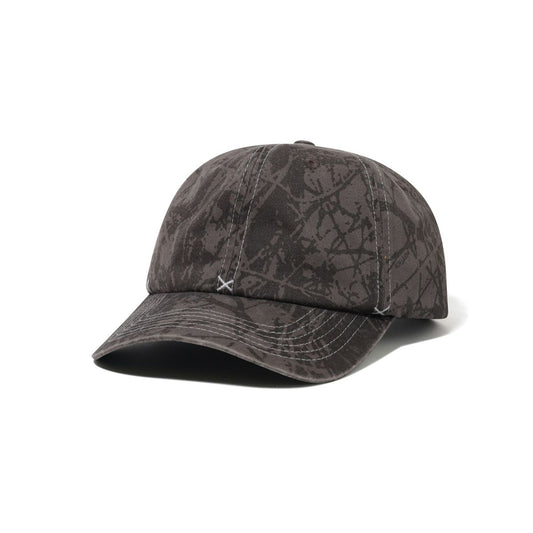 Woods Camo 6 Panel Cap, Black