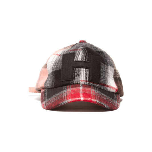 'H' Logo Cap, Mixed Plaid