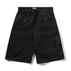 Contrast Board Shorts, Black