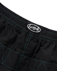 Contrast Board Shorts, Black