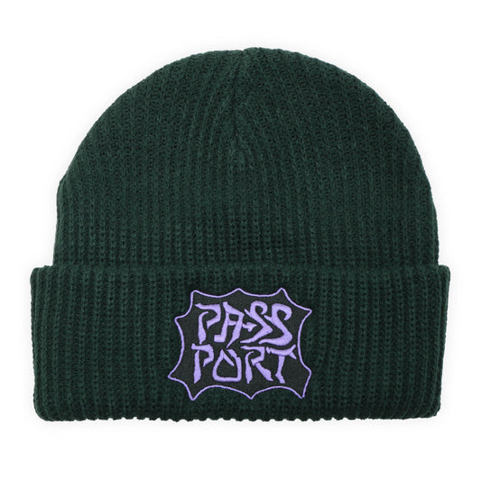 Glyph Beanie, Forest Green