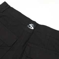 Phantasy Ripstop Cargo Zip-off Shorts, Black