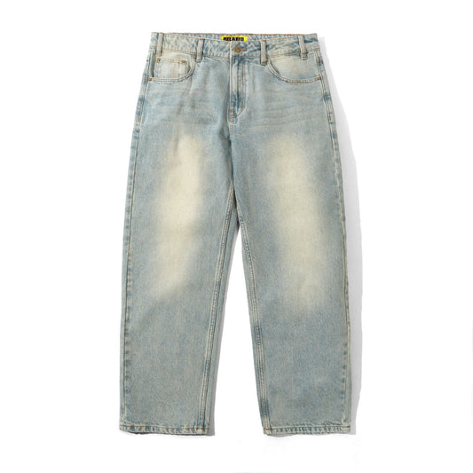 Ace Denim Jeans, Distressed Light Blue