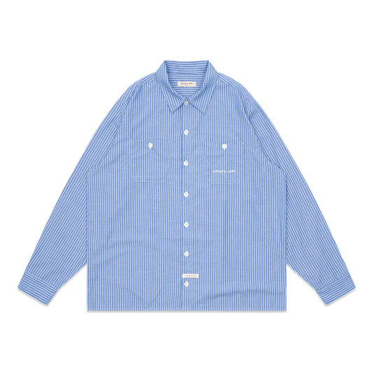 Post Button Down, Blue Stripe