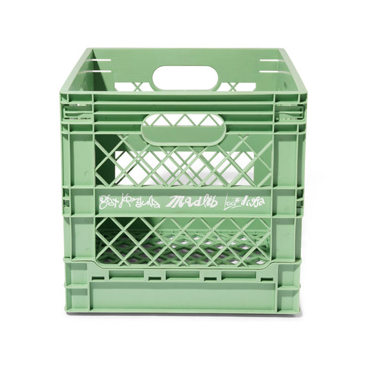 Collapsable Record Crate, Sage