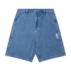 Assiduous Denim Shorts, Washed Blue