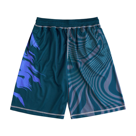 Dazed Mesh Shorts, Dark Teal