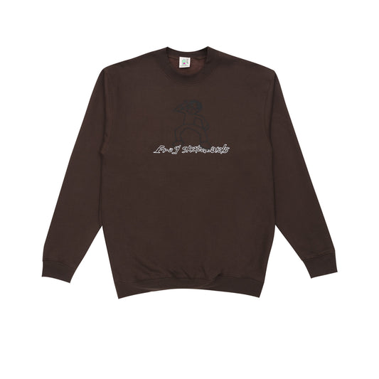 Unlocked Crewneck, Brown