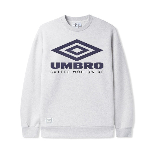 Butter x Umbro Diamond Logo Crewneck, Ash