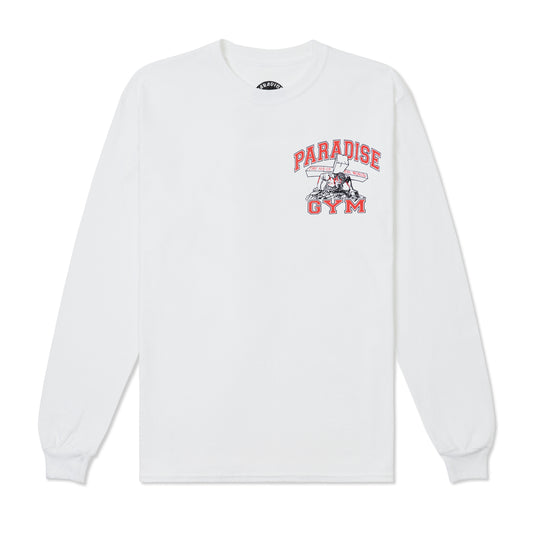 Paradise Gym LS Tee, White