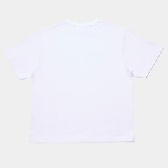Stencil Tee, White / Ocean