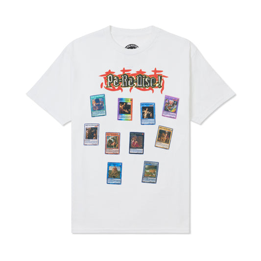 Pa-Ra-Dise! Bible Cards Tee, White