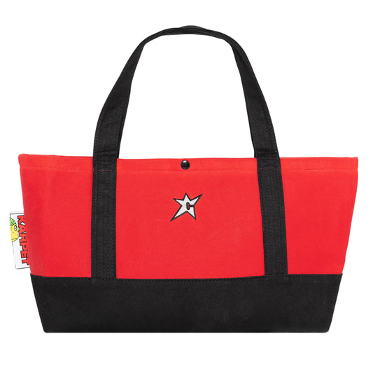 C-star Canvas Tote Bag, Red