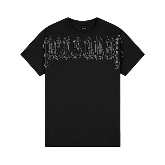 Blackletter T Shirt, Black