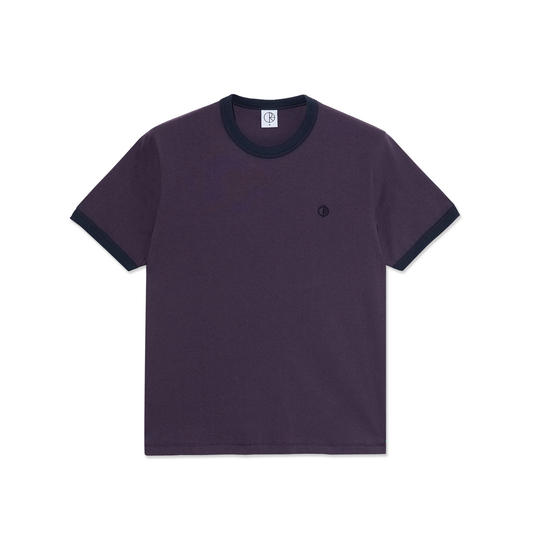 Ringer Tee, Dark Violet / Navy