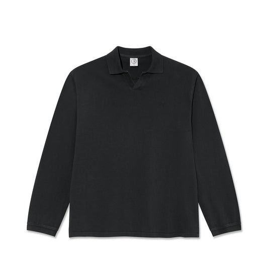 Serge Polo LS Shirt, Black