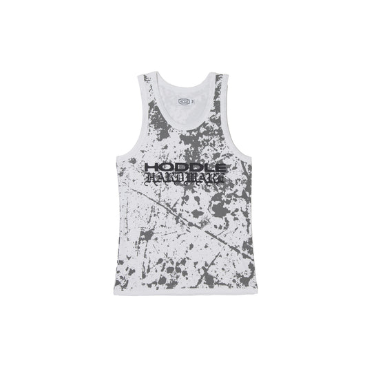 Hardware Ribbed Singlet, White