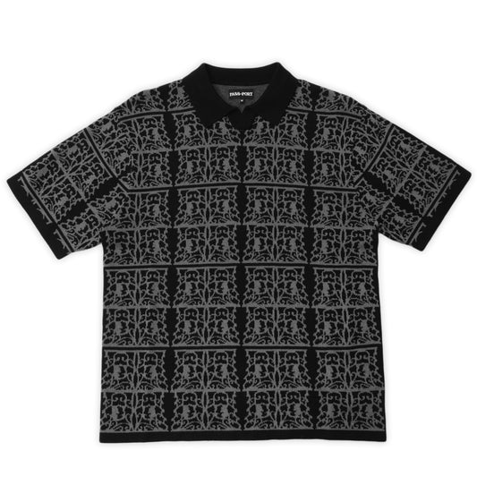 Fretworks Knit Polo Shirt, Black