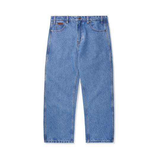 Relaxed Denim Jeans, Washed Indigo