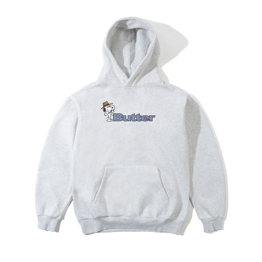 Peanuts Spike Logo Pullover Hood, Ash