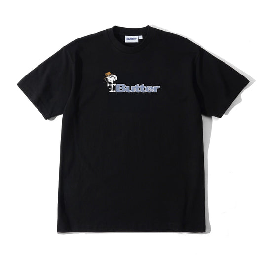 Peanuts Spike Logo Tee, Black