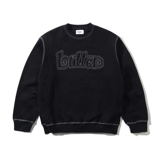 Swirl Crewneck, Black