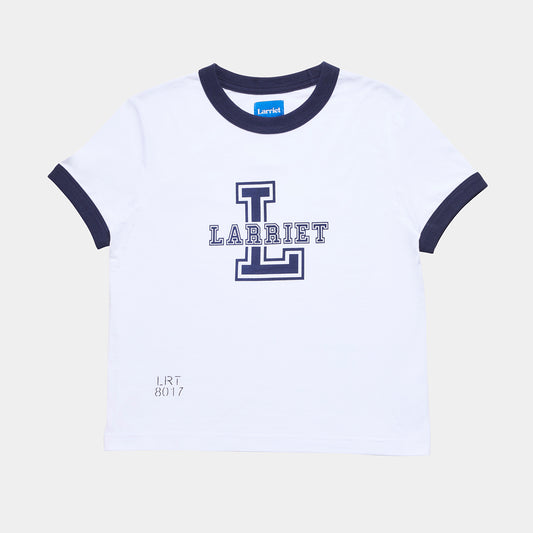 Womens Navy Tee, White