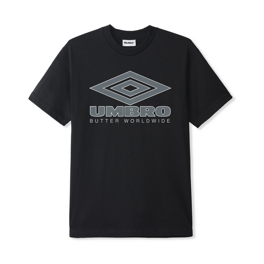 Butter x Umbro Diamond Logo Tee, Black