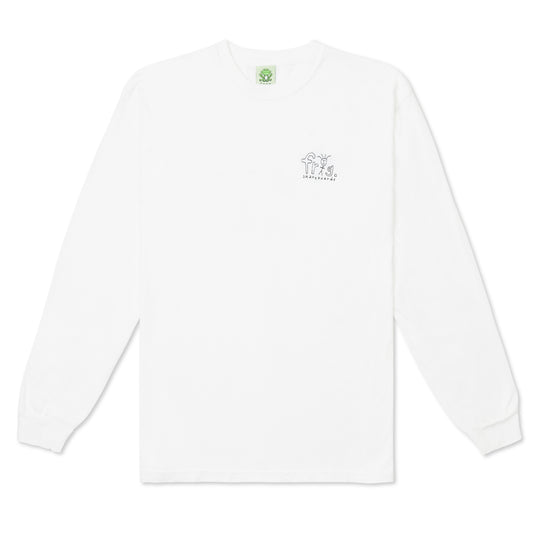 Frog Man L/S Tee, White