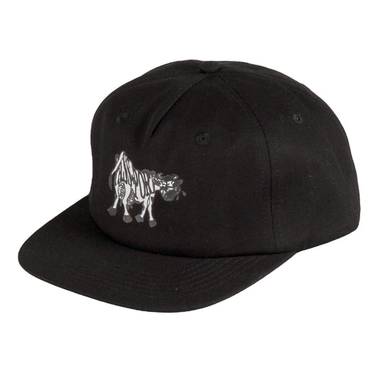 Crying Cow 5 Panel Cap, Black