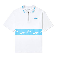 Dolphin 1/4 Zip Polo, White