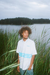 Dolphin 1/4 Zip Polo, White