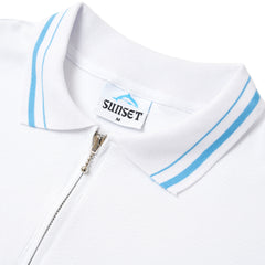 Dolphin 1/4 Zip Polo, White