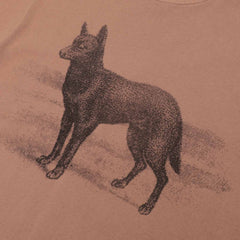 Kelpie Tee, Dusty Brown