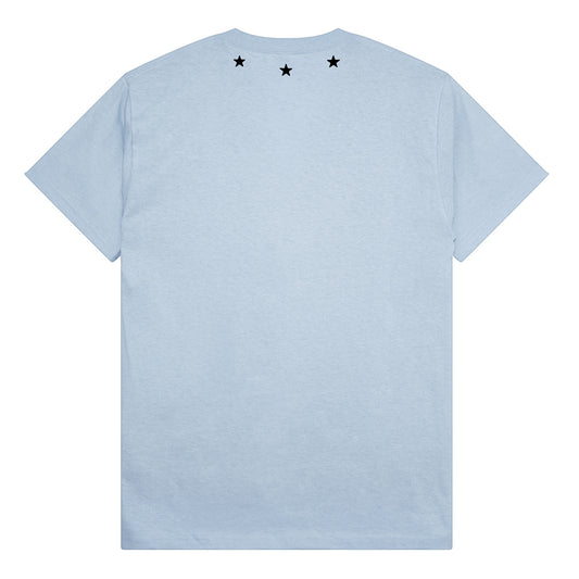 Pass~Port Seafood Staff Tee, Stonewash Blue
