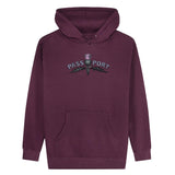 Thistle Embroidery Hood, Berry