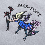 Gardening Applique Sweater, Ash Grey