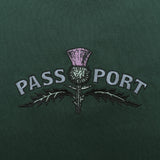 Thistle Embroidery Tee, Forest Green