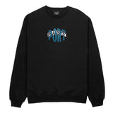 Bulb Logo Chenille Sweater, Black