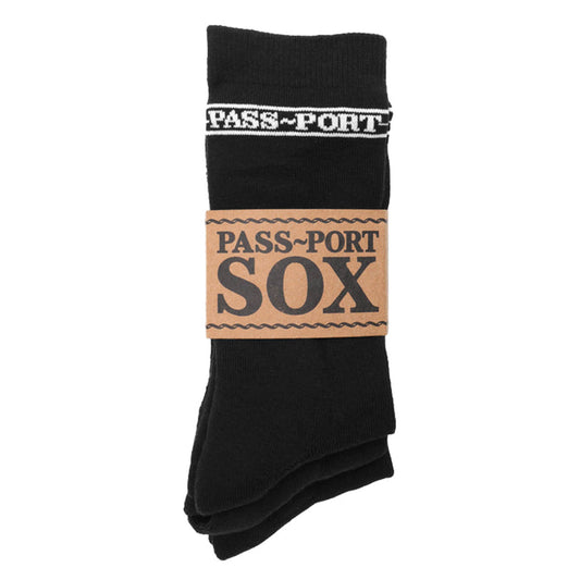 Hi Socks 3 Pack, Black