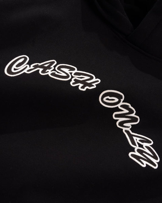 Logo Pullover Hood, Black