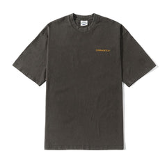 Stencil Pigment Dye Tee, Washed Black