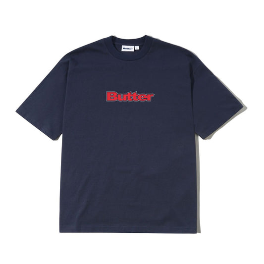 Outline Logo Tee, Navy