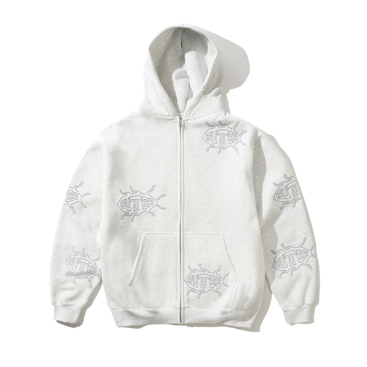 Roach Zip-Thru Hood, Ash