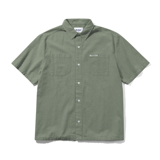 Overdye Seersucker S/S Shirt, Army
