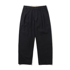 Pleated Trousers, Washed Black